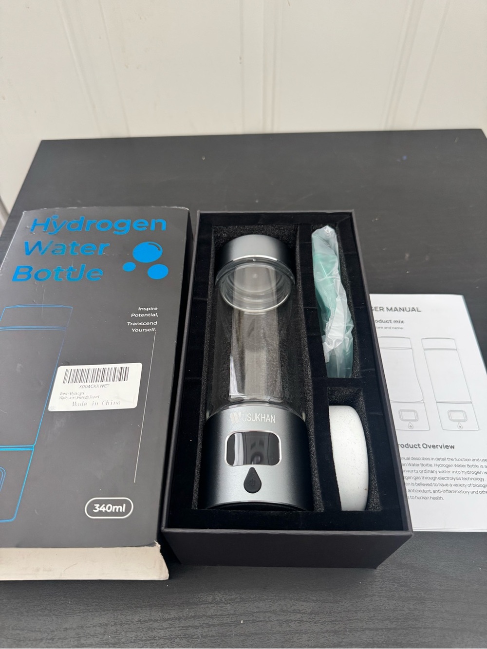 Wusukhan Hydrogen Water Bottle 340mL 11.5oz